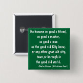 Goed - oud - de Reeks van de Schuiving Vierkante Button 5,1 Cm (Voorkant /achterkant)