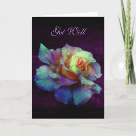 Goed Paarse Kust Turquoise Rainbow Roos Kaart