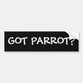 GOED PARROT? BUMPERSTICKER (Voorkant)