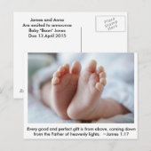 Goed & Perfect Cadeau ~ Zwangerschapsaankondiging Aankondigingskaart (Voorkant / Achterkant)