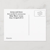 Goed & Perfect Cadeau ~ Zwangerschapsaankondiging Aankondigingskaart (Achterkant)
