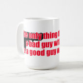 Goed pistool koffiemok (Voorkant links)