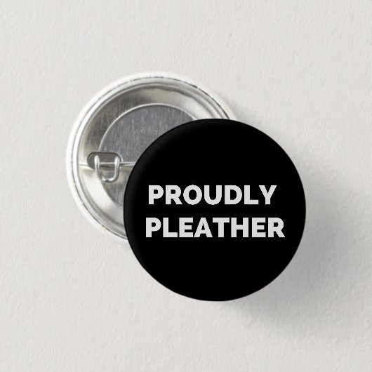 GOED PLEATHER RONDE BUTTON 3,2 CM (Voorkant /achterkant)