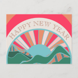 Goed positief nieuwjaar feestdagenkaart