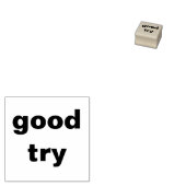 Goed Probeer Inktstempel Rubberstempel (Gestempeld)