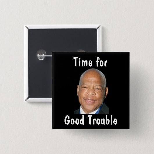 Goed probleembeleid vierkante button 5,1 cm (Voorkant /achterkant)