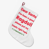 goed Ragdoll Grote Kerstsok (Voorkant (Hangend))
