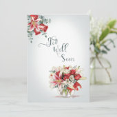 Goed rode rozen en lilies Florist Bouquet (Staand voorkant)