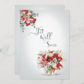 Goed rode rozen en lilies Florist Bouquet (Voorkant / Achterkant)