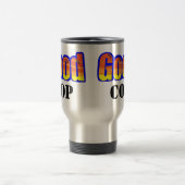 Goed Rood tot Oranje Vliegtuig Blauw Vul Reisbeker (Center)