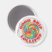 Goed schip Lollipop.. Magneet (Voorkant / Achterkant)