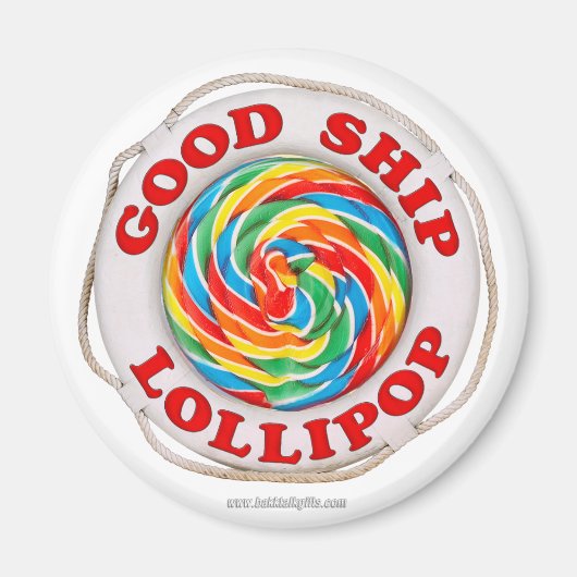 Goed schip Lollipop.. Magneet (Voorkant)