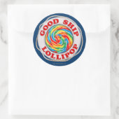 Goed schip Lollipop.. Ronde Sticker (Tas)