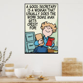 Goed secretaris poster (Keuken)