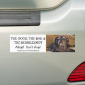 Goed, slecht, de Bumblesnot bumper sticker (Op auto)