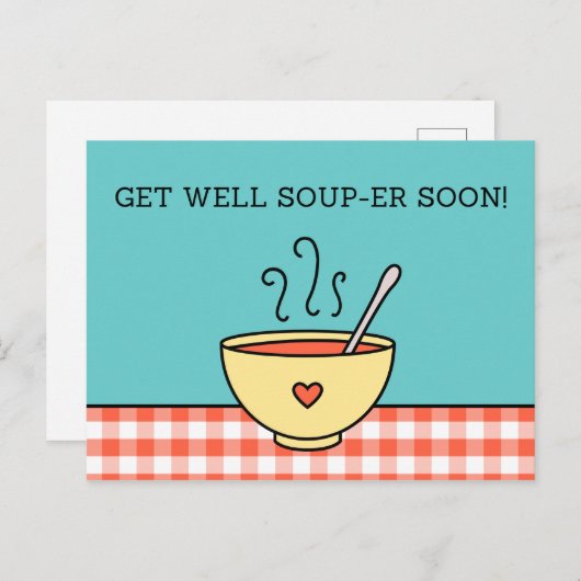 GOED SOUP-ER, SNEL! BRIEFKAART (Voorkant / Achterkant)