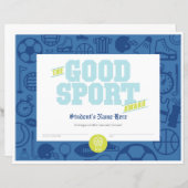 Goed sportcertificaat (Voorkant / Achterkant)