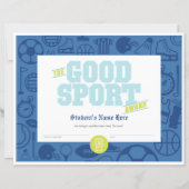 Goed sportcertificaat (Voorkant)