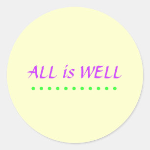 Goed sticker geel
