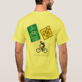 Goed T-shirt om op te glijden voor een fietstocht. (Achterkant)