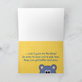 Goed Teddy Bear Kaart (Binnen)