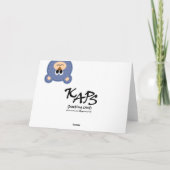 Goed Teddy Bear Kaart (Achterkant)