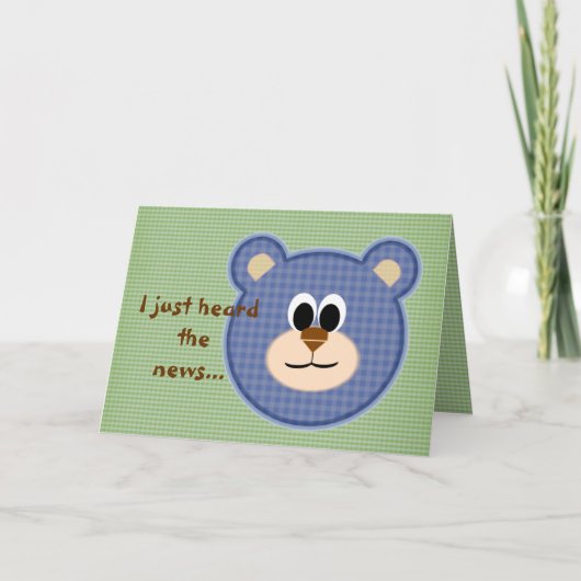 Goed Teddy Bear Kaart (Voorkant)