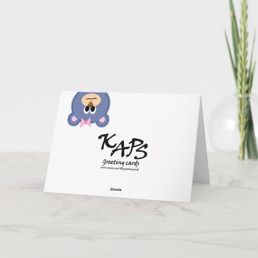 Goed Teddy Bear Kaart (Achterkant)