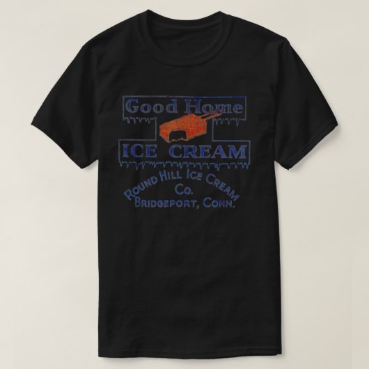 Goed thuis Ice Cream Retro Design T-shirt (Design voorkant)