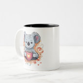 Goed Tweekleurige Koffiemok (Voorkant links)