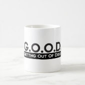 Goed uit de schulden komen koffiemok (Center)