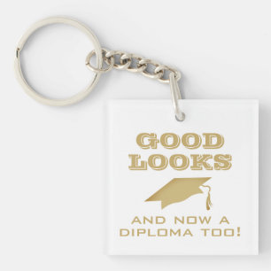 Goed uiterlijk en nu Diploma to Funny Afstuderen Sleutelhanger
