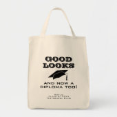 Goed uiterlijk en nu Diploma to Funny Afstuderen Tote Bag (Voorkant)