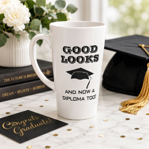 Goed uiterlijk en nu ook diploma Te gekke afstuder Latte Mok
