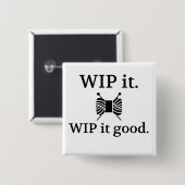 Goed - Uitgebreid Vierkante Button 5,1 Cm (Voorkant /achterkant)