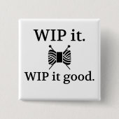 Goed - Uitgebreid Vierkante Button 5,1 Cm (Voorkant)