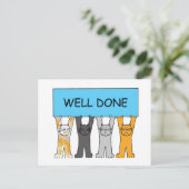 Goed uitgeruste katten voor Cartoon Briefkaart (Staand voorkant)