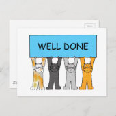 Goed uitgeruste katten voor Cartoon Briefkaart (Voorkant / Achterkant)