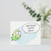 Goed uitgevoerd, Super, Bravo, het Briefkaart van (Staand voorkant)