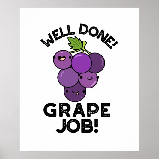 Goed uitgevoerde baan van de Grafiek Positief frui Poster (Voorkant)