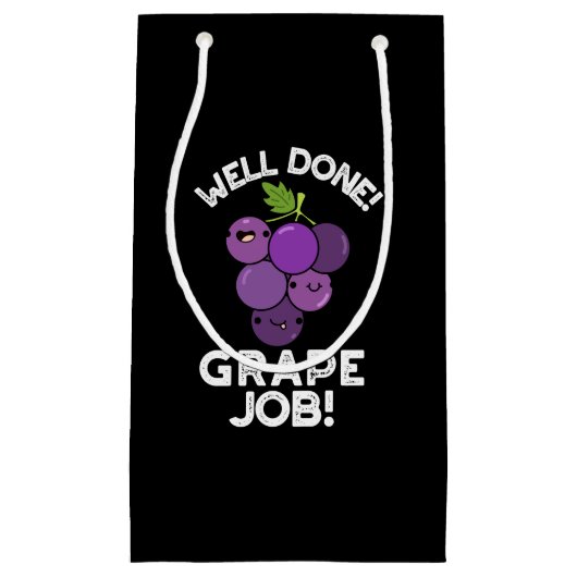 Goed uitgevoerde baan van druiven Positief fruitbo Klein Cadeauzakje (Voorkant)