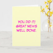 Goed uitgevoerde kaart (Gele Bloem)