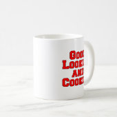 Goed uitziend en grappig koken koffiemok (Voorkant rechts)