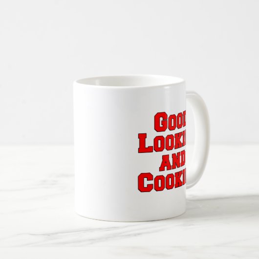 Goed uitziend en grappig koken koffiemok (Voorkant rechts)