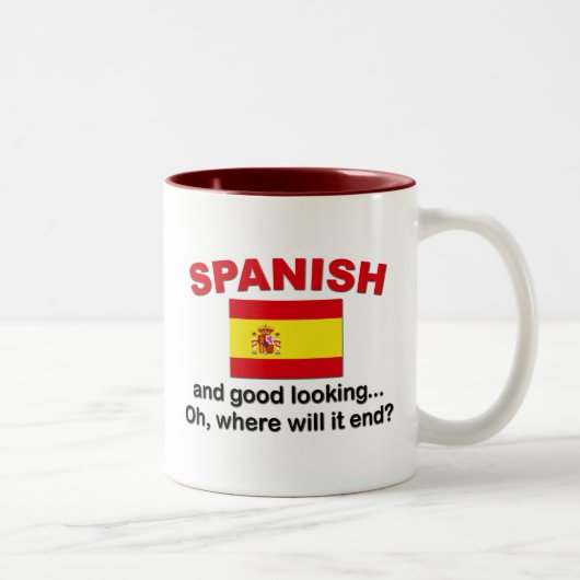Goed uitziend en Spaans Tweekleurige Koffiemok (Rechts)
