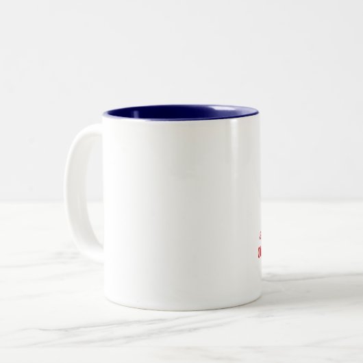 Goed uitziend Kroatisch Tweekleurige Koffiemok (Voorkant links)