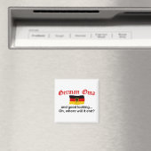 Goed uitziende Duitse Oma Magneet (Insitu (Vaatwasser))