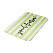Goed uitziende kalligrafie | Limoen Stripes Badmat (Gekanteld)