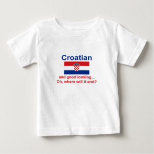 Goed uitziende Kroatische Baby T-shirt