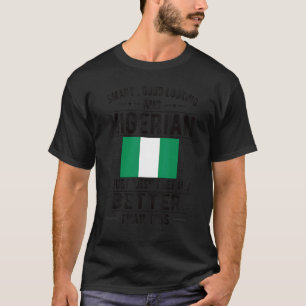 Goed uitziende Nigeriaanse vlag Nigeria Nigeriaans T-shirt